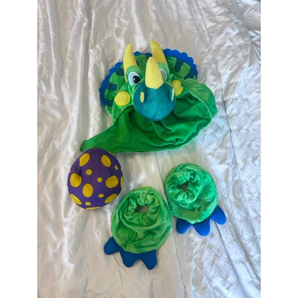 NWOT Spooktacular Creations Toddler Triceratops Dinosaur Halloween Costume 3T